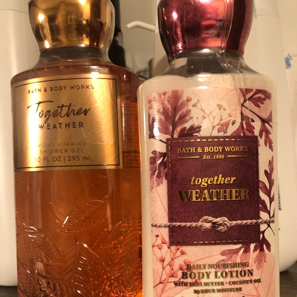 Bath & Body Works Together Weather Shower Gel and Lotion Set - Picture 1 of 4
